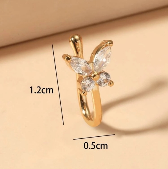 *Prescilla* Nose Ring Cuff - Picture 3 of 4